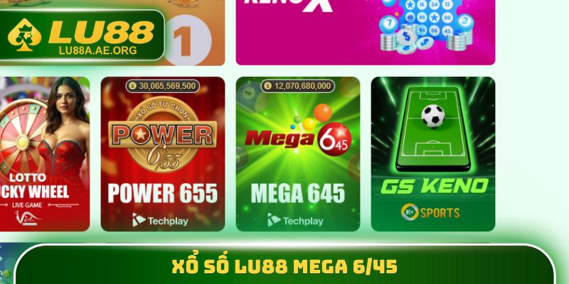 Xổ số lu88 Mega 6/45